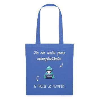 Je ne suis pas complotiste - Sac en tissu - bleu pâle - Devant