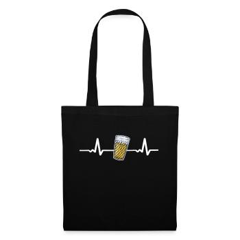 Ebbelwoi Battement de Coeur Äppler Cidre Francfort - Sac en tissu - noir - Devant