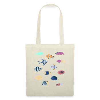 Poissons tropicaux d’aquarium d’eau salée - Sac en tissu - nature - Devant