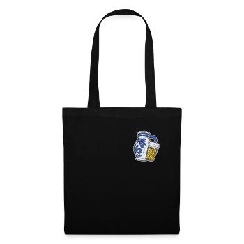 Ebbelwoi Drôle logo Eppler Cidre Francfort - Sac en tissu - noir - Devant