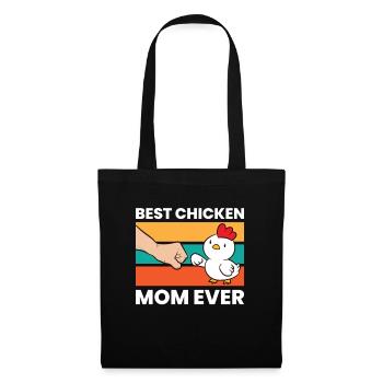 Meilleur poulet maman jamais drôle poulet - Sac en tissu - noir - Devant
