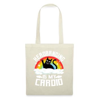 Heavy Metal Chats Drôle Headbanging Chat - Sac en tissu - nature - Devant