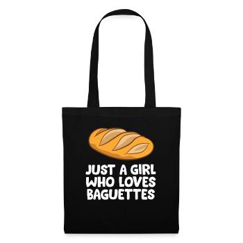 Just a Girl Who Loves Baguettes - Tote Bag - black - Front