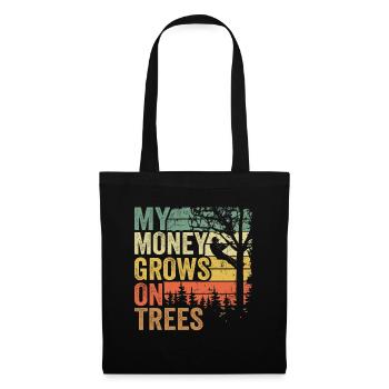 Baumpfleger Baumkletterer Geschenk Holzfäller - Stoffbeutel - Schwarz - Vorne