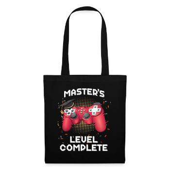 Master es Level Complete Gamer Class Of 2021 Gradua - Stoffbeutel - Schwarz - Vorne