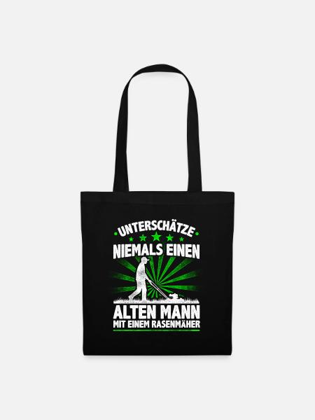 Gärtner Unterschätze Niemals Einen Alten Mann Mit - Stoffbeutel - Schwarz