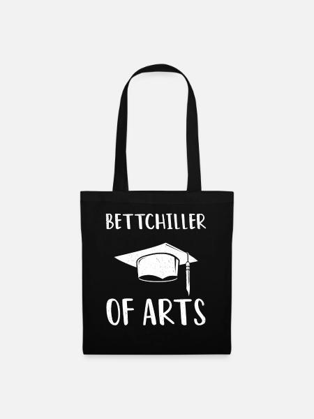 Bachelor Bettchiller Of Arts Universität Studium A - Stoffbeutel - Schwarz