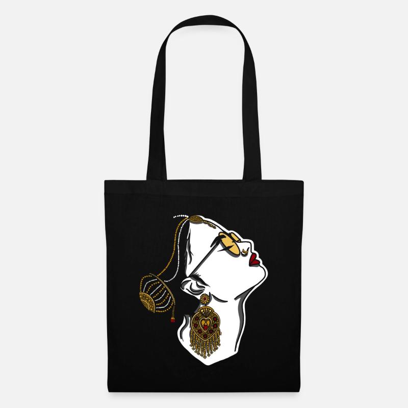 Tamil Lady - Tote Bag - black