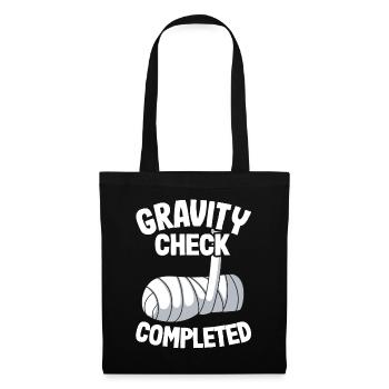 Broken Arm Get Well Soon Gravity Check Completed - Tote Bag - black - Front