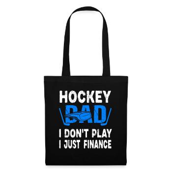 Hockey papa je ne joue pas je finance juste - Sac en tissu - noir - Devant