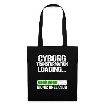 Knee Replacement Surgery Cyborg Transformation - Tote Bag - black - Front