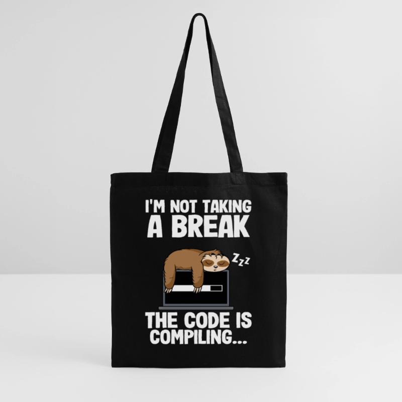 The Code Is Compiling Funny Sloth Programming Nerd Tote Bag