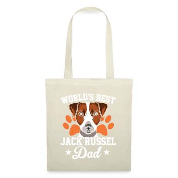 Worlds Best Jack Russel Dad Hundebesitzer Gassi Ge - Stoffbeutel - Natur - Vorne