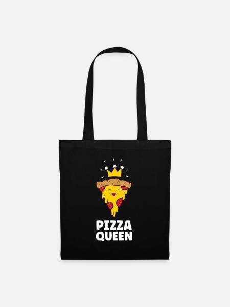 Pizza Queen Liebespizzen - Stoffbeutel - Schwarz