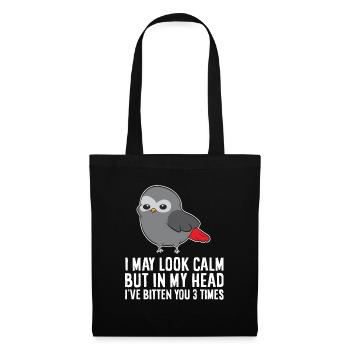 I May Look Calm But In My Head I've Bitten You 3 - Tote Bag - black - Front