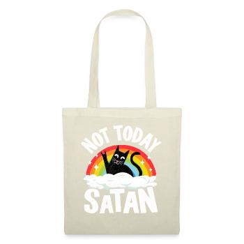 Not Today Satan Funny Heavy Metal - Tote Bag - nature - Front