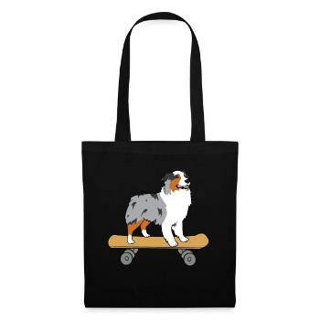Aussie Skateboard Love Bergers australiens - Sac en tissu - noir - Devant