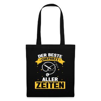 Der Beste Chefarzt Aller Zeiten Chirurg Doktor Ska - Stoffbeutel - Schwarz - Vorne