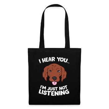 I Hear You I'm Just Not Listening Funny Irish - Tote Bag - black - Front