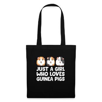 Juste une fille qui aime les cochons d’Inde - Sac en tissu - noir - Devant