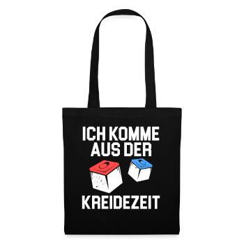 Ich Komme Aus Der Kreidezeit Snooker Pool Billard - Stoffbeutel - Schwarz - Vorne