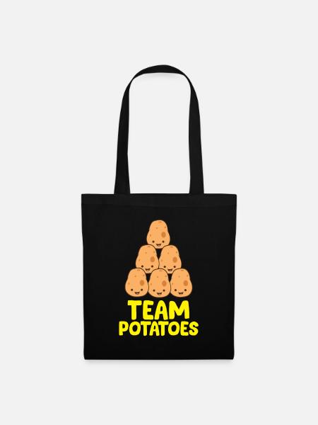 Drôles d’amateurs de pommes de terre équipe pommes de terre - Sac en tissu - noir