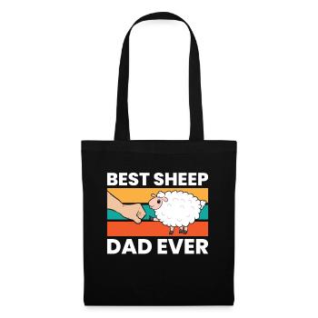 Best Sheep Dad Ever Cute Sheep - Tote Bag - black - Front