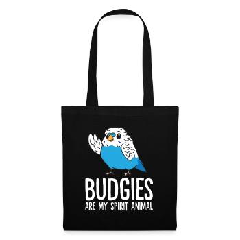 Funny Budgie Lover Budgerigars - Tote Bag - black - Front