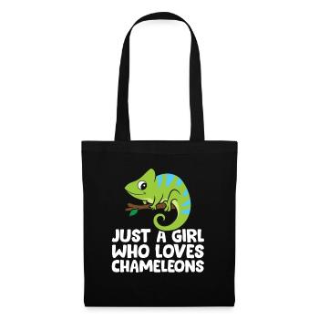 Just a Girl Who Loves Chameleons - Tote Bag - black - Front