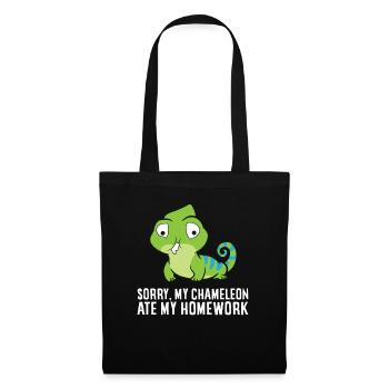 Sorry My Chameleon Ate My Homework - Tote Bag - black - Front