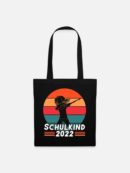 Abschied Kindergarten Schulkind 2022 - Stoffbeutel - Schwarz