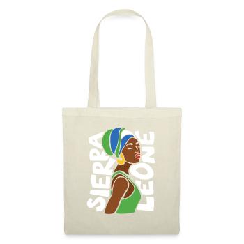 Sierra Leone Freetown Couleurs Drapeau Noir Héritage - Sac en tissu - nature - Devant