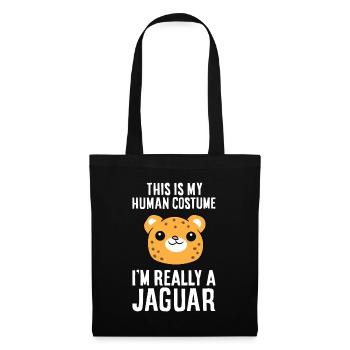 This Is My Human Costume I'm Really A Jaguar - Tote Bag - black - Front