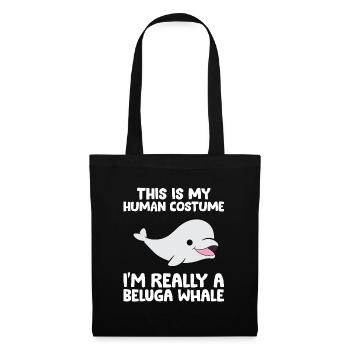 C’est mon costume humain je suis vraiment - Sac en tissu - noir - Devant