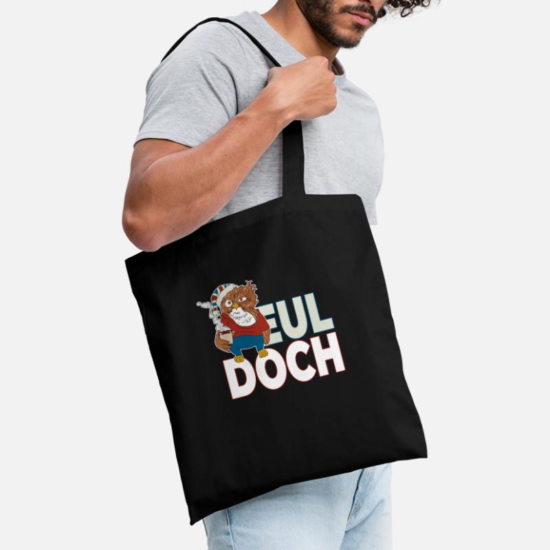 Langschläfer Eule mit Kaffee Eul Doch es ist Stoffbeutel