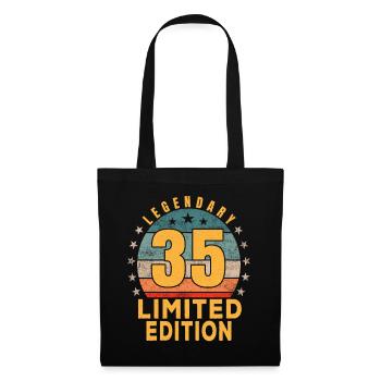 Geburtstag Legendary 35 Jahre Limited Edition - Stoffbeutel - Schwarz - Vorne
