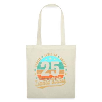 Update Level Up 25 Jahre Limited Edition Retro - Stoffbeutel - Natur - Vorne