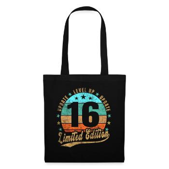 Mise à jour Level Up 16 Ans Édition Limitée Rétro - Sac en tissu - noir - Devant