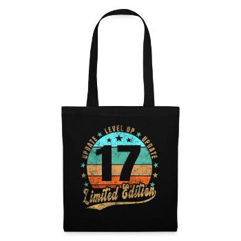 Mise à jour Level Up 17 Ans Édition Limitée Rétro - Sac en tissu - noir - Devant