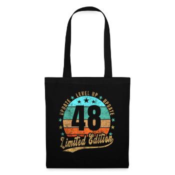 Mise à jour Niveau supérieur 48 ans Édition Limitée Rétro - Sac en tissu - noir - Devant