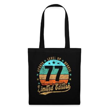 Mise à jour Level Up 77 ans Édition Limitée Rétro - Sac en tissu - noir - Devant