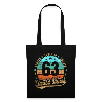 Mise à jour Level Up 63 Ans Édition Limitée Rétro - Sac en tissu - noir - Devant
