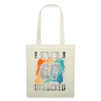 Birthday Gift Level Unlocked 67 years - Tote Bag - nature - Front