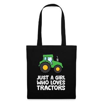 Juste une fille qui aime les tracteurs - Sac en tissu - noir - Devant