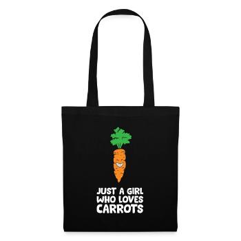 Just a Girl Who Loves Carrots - Tote Bag - black - Front
