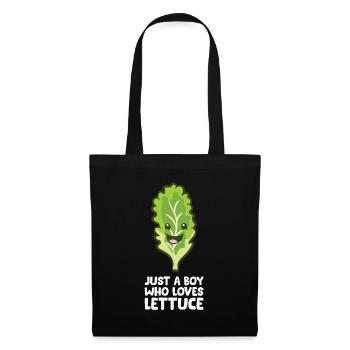 Just a Boy Who Loves Lettuce - Tote Bag - black - Front