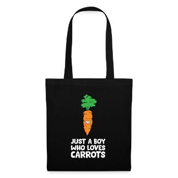 Juste un garçon qui aime les carottes - Sac en tissu - noir - Devant
