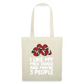 Serpent de lait Pet J’aime les serpents de lait et peut-être comme - Sac en tissu - nature - Devant