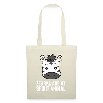 Funny Zebra Lover Zebras Are My Spirit Animal - Tote Bag - nature - Front
