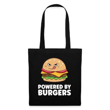 Burgers Fast Food Powered By Burgers - Tote Bag - black - Front